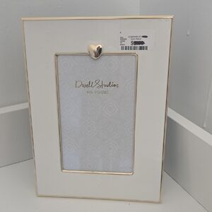 Gold and White Photo Frame